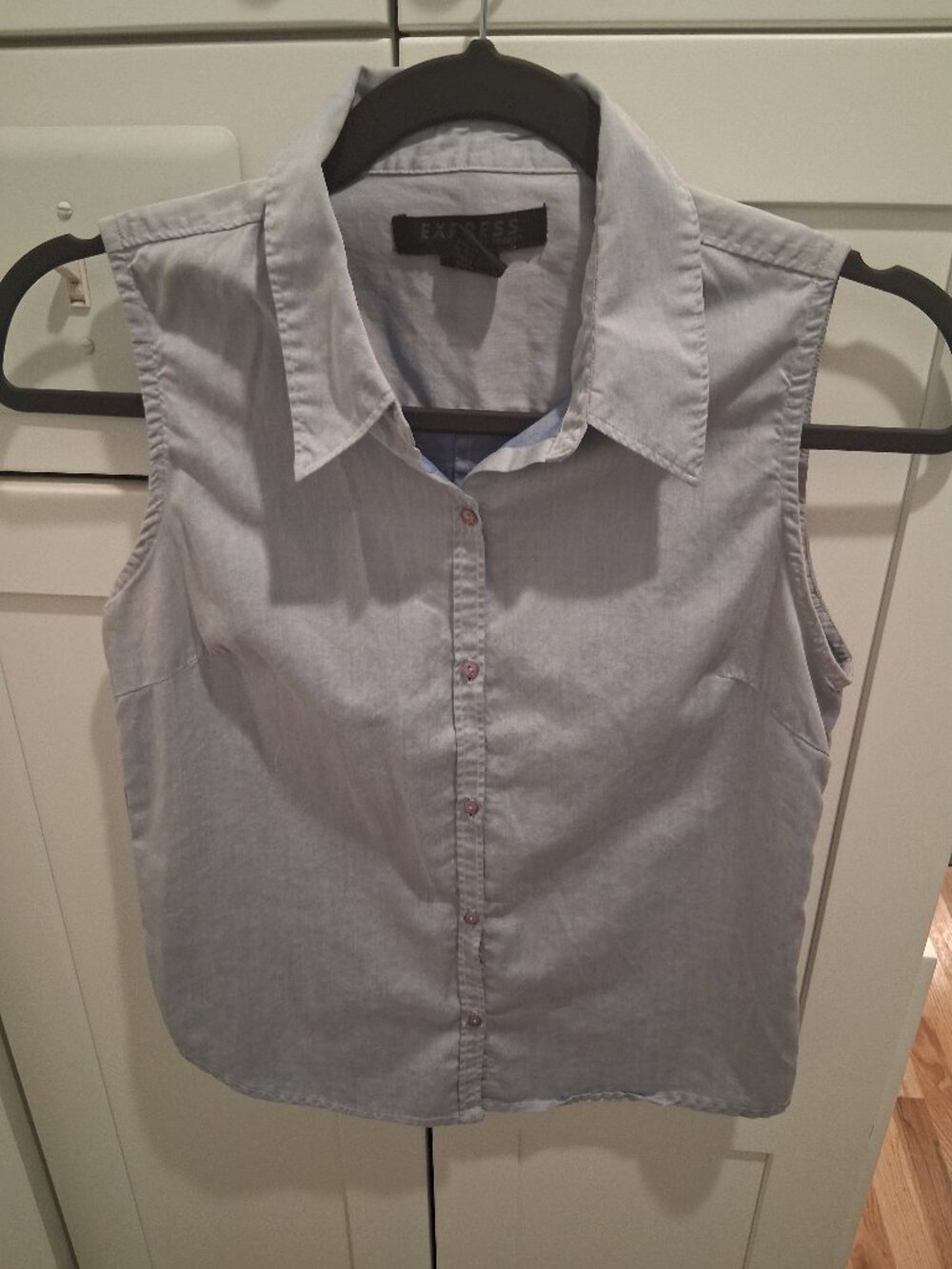 Vintage Y2K Express "World Brand Size 5/6 Blue Purple Sleeveless Top